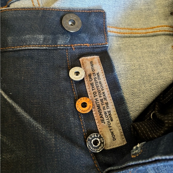New CULT Of INDIVUALITY Greaser Straight Jeans. 31x34 - Picture 9 of 13